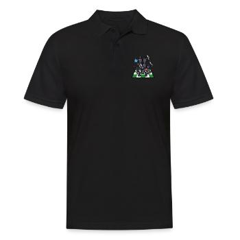 Échiquier Pièces d’échecs Combattant Échecs - Polo Homme - noir - Devant - Kai (181cm)