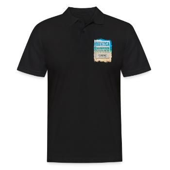 Menorca Spanien Sommer Sonne Strand Meer Palmen - Männer Poloshirt - Schwarz - Vorne - Kai (181cm)