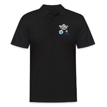 Joueur de baseball Ce joueur est 4 anniversaire de baseball - Polo Homme - noir - Devant - Kai (181cm)
