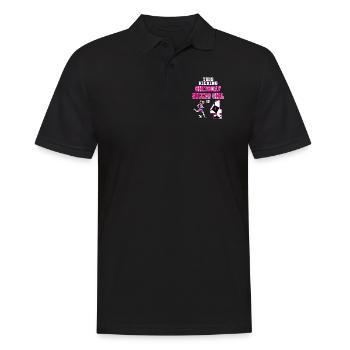 Cette fille de football est 4ème anniversaire de football - Polo Homme - noir - Devant - Kai (181cm)