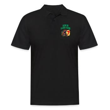 Maintenant im Rawr-Some 7 TRex Dinosaure Anniversaire - Polo Homme - noir - Devant - Kai (181cm)
