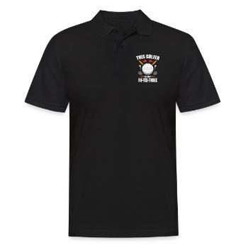Chemises de golf d’anniversaire pour hommes 53e ans de golf - Polo Homme - noir - Devant - Kai (181cm)