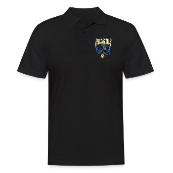 Seuchendoktor-Outfit Seuchendoktor-Maske Medikamente - Männer Poloshirt - Schwarz - Vorne - Kai (181cm)
