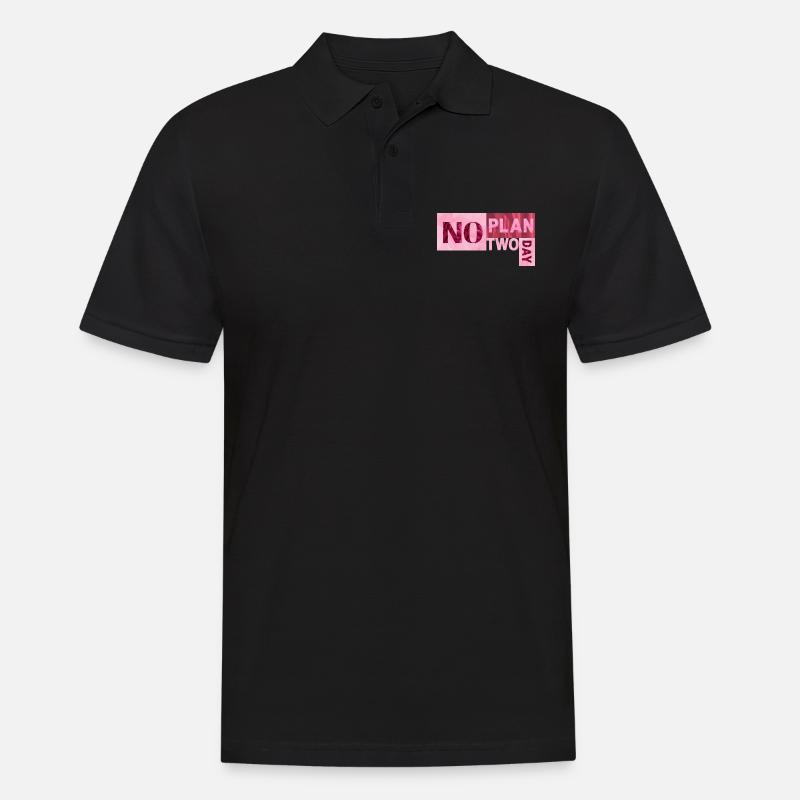 No Plan two day - Men's Polo Shirt - black