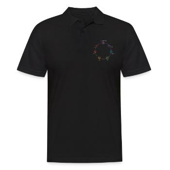 Yoga Sayings shirt Gift Yoganer Yoga Trainer - Men's Polo Shirt - black - Front - Kai (181cm)