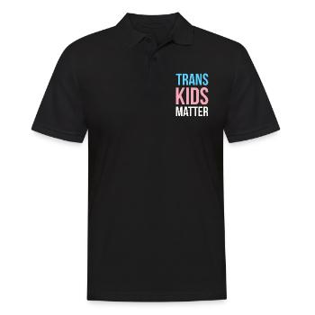 Trans Kids Matter Geschenk LGBT Shirt - Männer Poloshirt - Schwarz - Vorne - Kai (181cm)