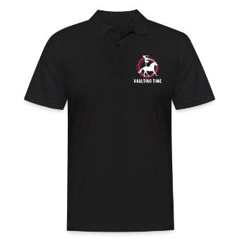 Vaulting Time Geschenk Voltagieren Shirt - Männer Poloshirt - Schwarz - Vorne - Kai (181cm)