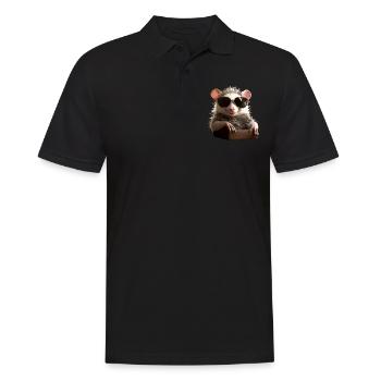 Opossum Opossum Didelphis Opossums mignons Opossum - Polo Homme - noir - Devant - Kai (181cm)