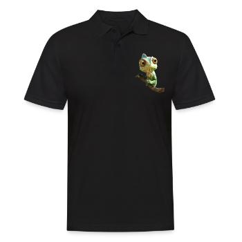 Chameleon, Lizard, Reptile, Iguana, Lizard, Chameleons - Men's Polo Shirt - black - Front - Kai (181cm)