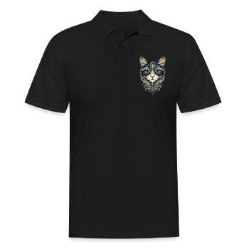 Persian Cat Persian Cat Persian Cat Cute Cats - Men's Polo Shirt - black - Front - Kai (181cm)