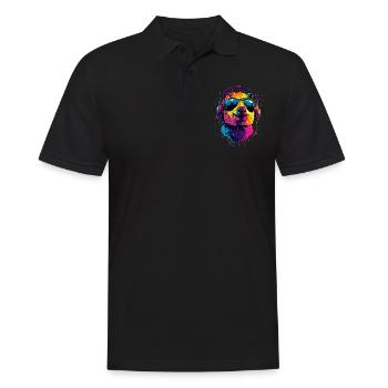 Quokka Sunglasses Rainbow Australia Quokkas - Men's Polo Shirt - black - Front - Kai (181cm)