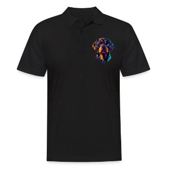 Les chiens Rottweiler aiment les fiers amateurs de rottweiler - Polo Homme - noir - Devant - Kai (181cm)