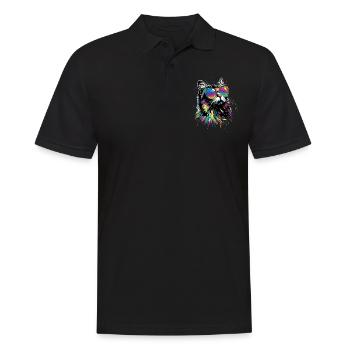 Persian Cat Persian Cat Persian Cat Cute Cats - Men's Polo Shirt - black - Front - Kai (181cm)