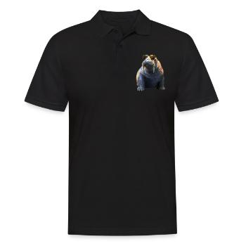 Walross Stoßzähne Robbe Wilde Pazifische Walrosse - Männer Poloshirt - Schwarz - Vorne - Kai (181cm)