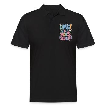 5. Geburtstag Mädchen Das Ist Mein 5. Geburtstag - Männer Poloshirt - Schwarz - Vorne - Kai (181cm)