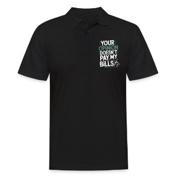 L’opinion de l’entrepreneur ne paie pas mes factures Freelance - Polo Homme - noir - Devant - Kai (181cm)