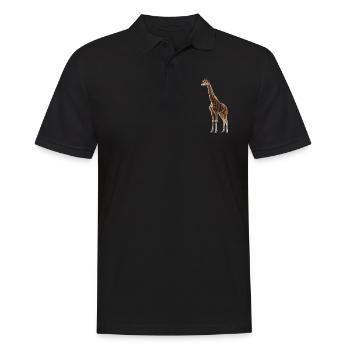 Girafe Afrique Amour Safari Nature sauvage Girafes mignonnes - Polo Homme - noir - Devant - Kai (181cm)