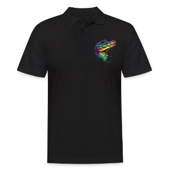 Crocodile Alligator Reptile Crocodile Love Crocodiles - Polo Homme - noir - Devant - Kai (181cm)