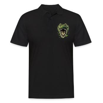 Krokodil Alligator Reptilien Kroko Liebe Krokodile - Männer Poloshirt - Schwarz - Vorne - Kai (181cm)