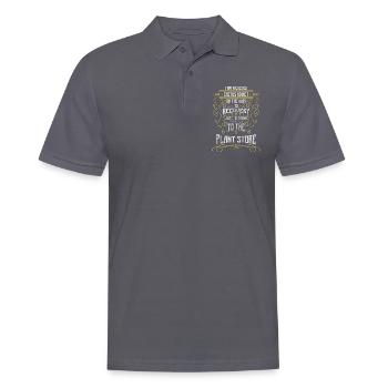 Piqûre de jardin de cactus - Polo Homme - charbon - Devant - Nico (186cm)