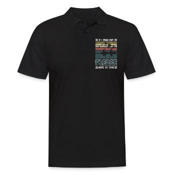 Rudergerät Ruder Wasser Kraft - Männer Poloshirt - Schwarz - Vorne - Kai (181cm)