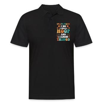 Hullern Fitness Training Motivation - Männer Poloshirt - Schwarz - Vorne - Kai (181cm)