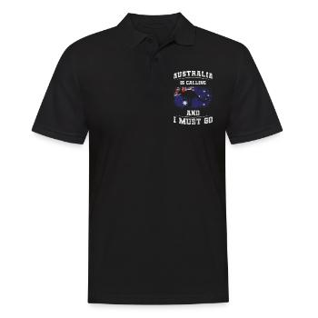 Outback Trip Animal Kookaburra - Men's Polo Shirt - black - Front - Kai (181cm)
