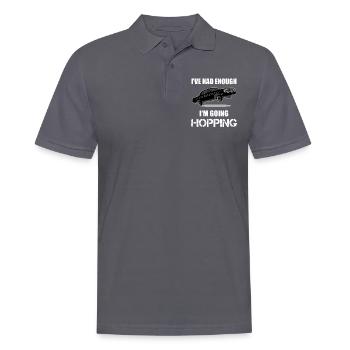Lowrider Jumpcar Auto Lustiger Spruch Geschenk - Männer Poloshirt - Anthrazit - Vorne - Nico (186cm)