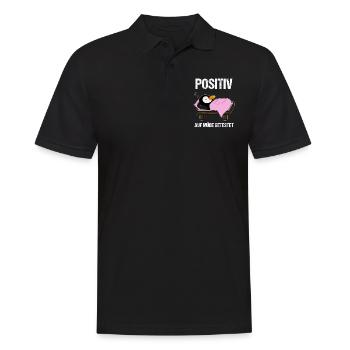 Schlafender Pinguin Lustiger Spruch Geschenk - Männer Poloshirt - Schwarz - Vorne - Kai (181cm)