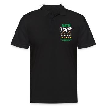 Garten Papa Lustiger Spruch Geschenk Herren - Männer Poloshirt - Schwarz - Vorne - Kai (181cm)