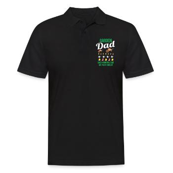 Garten Papa Lustiger Spruch Geschenk Herren - Männer Poloshirt - Schwarz - Vorne - Kai (181cm)