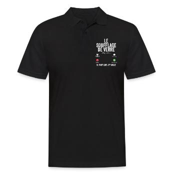 Glassblowing Calls Me Humor Blower - Men's Polo Shirt - black - Front - Kai (181cm)