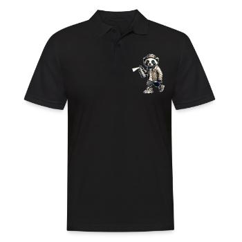 Panda Graffiti Bombe aérosol Street Art - Polo Homme - noir - Devant - Kai (181cm)
