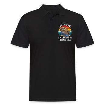 Puerto Rico Vacation Travel - Men's Polo Shirt - black - Front - Kai (181cm)