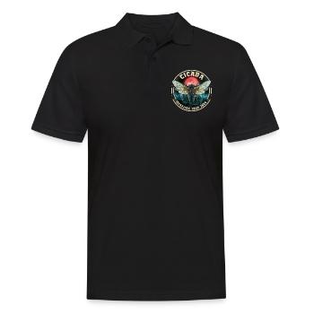 Film Horreur Cigales 2024 - Polo Homme - noir - Devant - Kai (181cm)