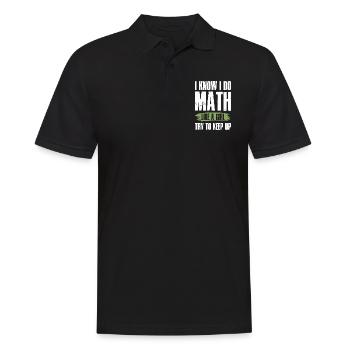 filles en mathématiques - Polo Homme - noir - Devant - Kai (181cm)