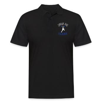 Teeshirt humour J'Peux Pas J'Ai Escalade - Polo Homme - noir - Devant - Kai (181cm)