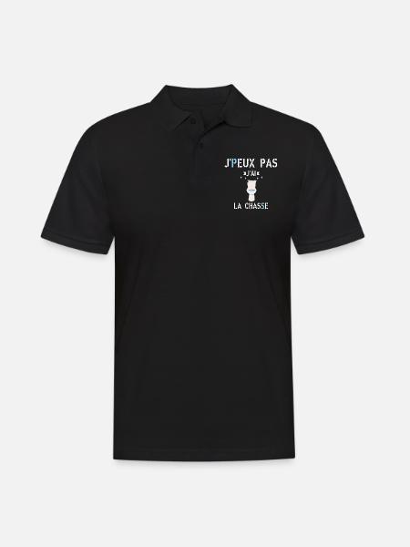 J Peux pas J Ai La Chasse - Polo Homme - noir