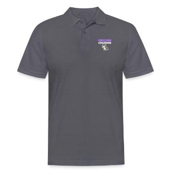 Petite amie licorne - Polo Homme - charbon - Devant - Nico (186cm)