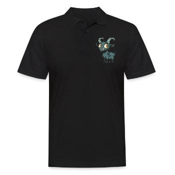 Chèvre de montagne Halloween Zombie - Polo Homme - noir - Devant - Kai (181cm)