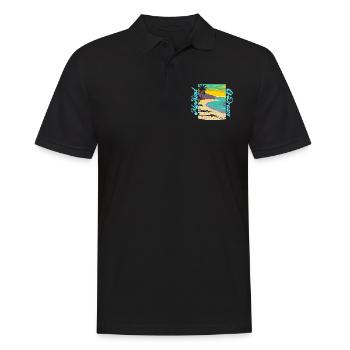 My Kind of Dream - Beach - Men's Polo Shirt - black - Front - Kai (181cm)