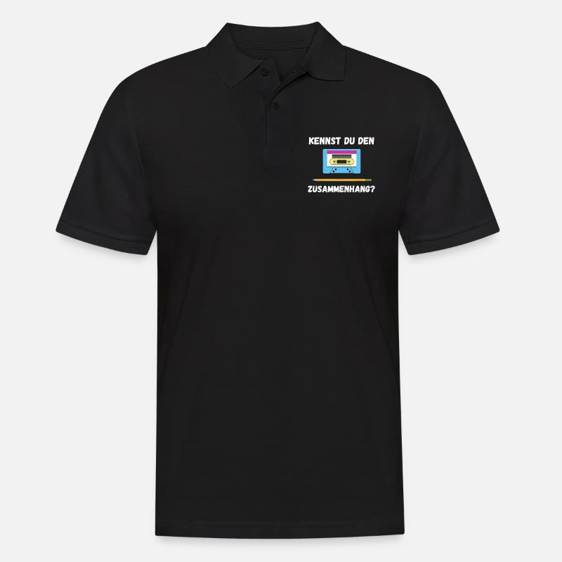 Stift Kassette - Männer Poloshirt - Schwarz