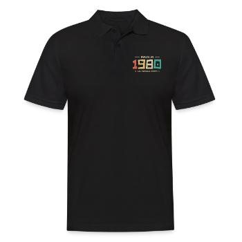 Legendary Since 1980 Original 1980 - Men's Polo Shirt - black - Front - Kai (181cm)