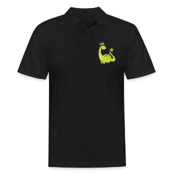 Doux dinosaures St Patricks Jour Dino enfants - Polo Homme - noir - Devant - Kai (181cm)