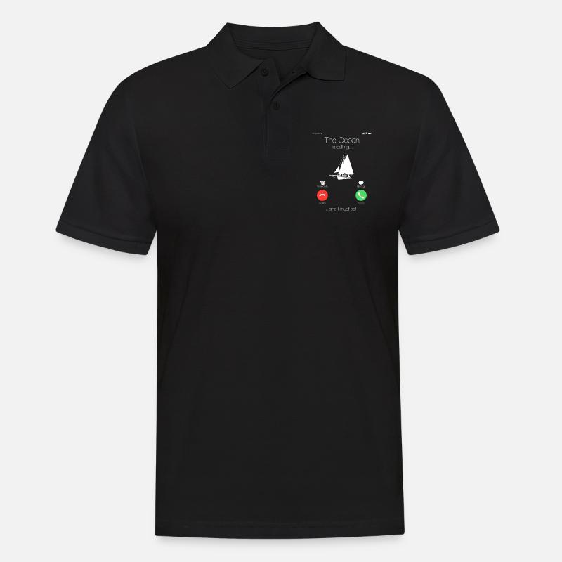 Segelboot Boot Segler Bootsbesitzer Geschenk - Männer Poloshirt - Schwarz