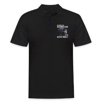Schafe Schaf die geilste Wolle Bauern Schafhirte - Männer Poloshirt - Schwarz - Vorne - Kai (181cm)