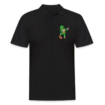 Sports Dab St Patricks Goblin Football Dabbing - Polo Homme - noir - Devant - Kai (181cm)