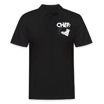 Patron Superviseur Chef de bureau Chef d’équipe Entreprise - Polo Homme - noir - Devant - Kai (181cm)