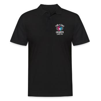Rose ou bleu grand-père vous aime le sexe révèlent - Polo Homme - noir - Devant - Kai (181cm)