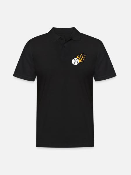 Baseball Tribal ... / + - Men's Polo Shirt - black